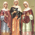 Sfintele Mucenite Agapi, Hionia si Irina