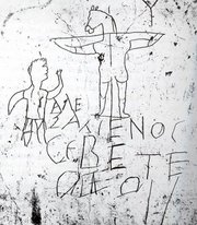 Graffitiul Alexamenos, o caricatura a lui Hristos?
