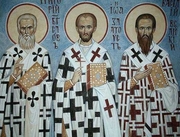 Sfintii Trei Ierarhi: Vasile cel Mare, Grigorie Teologul si Ioan Gura de Aur