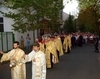 Procesiune cu cinstitele moaste ale sfintilor mucenici Eustatie, Teopista, Agapie si Teopist