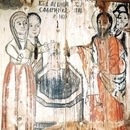 Biserica de lemn din Baita - Hristos si femeia samarineanca la fantana 