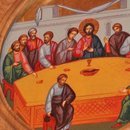 Biserica de lemn din Borza - Cina cea de Taina 