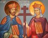 Sfintii Imparati Constantin si Elena - fresca 