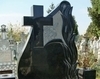 Monument funerar din granit negru