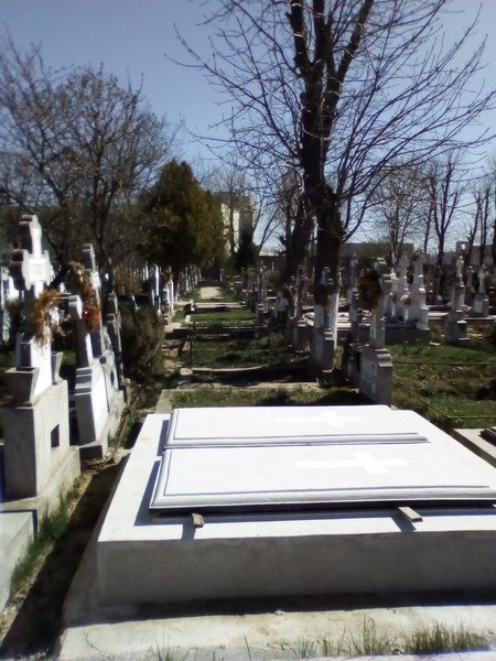 Vand 2 locuri de veci in cimitirul Bucurestii Noi, zona centrala, cu soclu.